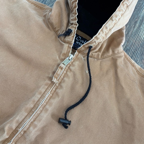 Walls Work Wear Brown Duck Canvas Jacket Mens XL 46-48 Distressed W35203KBW - Picture 8 of 13